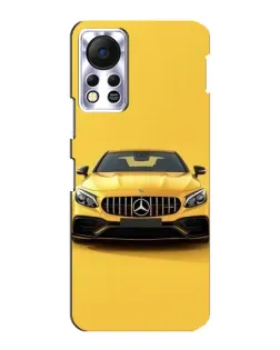 Чехол для Infinix Hot 11s с картинкой «Желтый Mercedes GT»