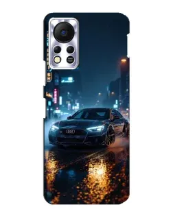 Чохол для Infinix Hot 11s з картинкою «Нічне місто та Audi» Чохол для Infinix Hot 11s з картинкою «Нічне місто та Audi»