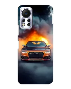 Чохол для Infinix Hot 11s з картинкою «Audi у вогняному диму» Чохол для Infinix Hot 11s з картинкою «Audi у вогняному диму»