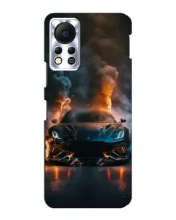 Чехол для Infinix Hot 11s с картинкой «Lamborghini дымная эстетика»