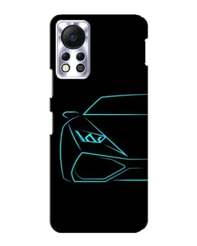 Чехол для Infinix Hot 11s с картинкой «Голубой силуэт Lamborghini» Чехол для Infinix Hot 11s с картинкой «Голубой силуэт Lamborghini»
