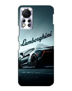 Чехол для Infinix Hot 11s с картинкой «Классическая надпись Lamborghini»