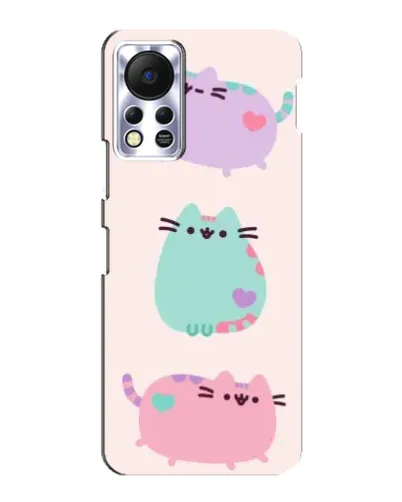 Чехол для Infinix Hot 11s с картинкой «Pusheen трио»