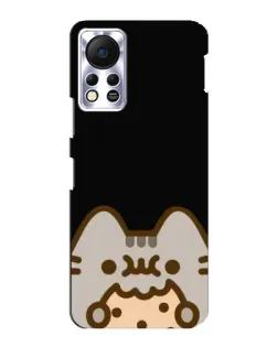 Чехол для Infinix Hot 11s с картинкой «Пушин на черном»