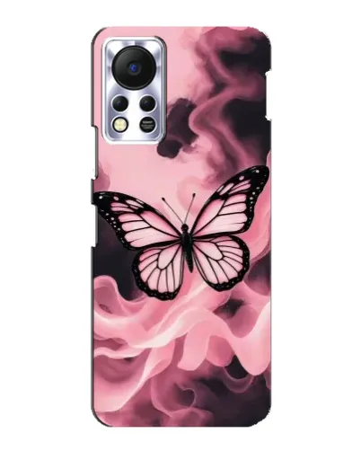 Чехол для Infinix Hot 11s с картинкой «Бабочка в дыму»