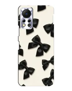 Чехол для Infinix Hot 11s с картинкой «Черные бантики»
