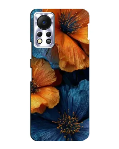 Чехол для Infinix Hot 11s с картинкой «Яркая сине-оранжевая флора» Чехол для Infinix Hot 11s с картинкой «Яркая сине-оранжевая флора»
