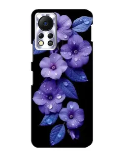 Чохол для Infinix Hot 11s з картинкою «Фіолетові квіти з росою» Чохол для Infinix Hot 11s з картинкою «Фіолетові квіти з росою»