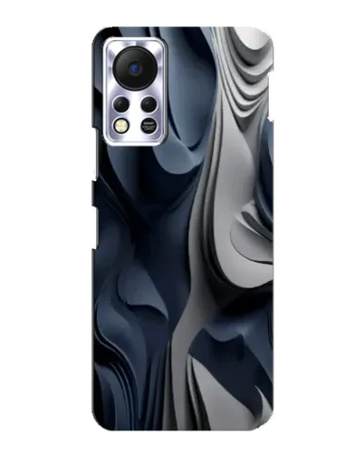 Чехол для Infinix Hot 11s с картинкой «Объемные синие складки» Чехол для Infinix Hot 11s с картинкой «Объемные синие складки»