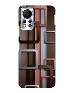 Чохол для Infinix Hot 11s з картинкою «Коричневі об'ємні квадрати» Чохол для Infinix Hot 11s з картинкою «Коричневі об'ємні квадрати»