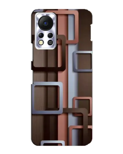 Чехол для Infinix Hot 11s с картинкой «Коричневые объемные квадраты» Чехол для Infinix Hot 11s с картинкой «Коричневые объемные квадраты»