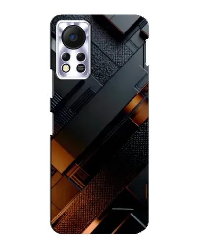 Чехол для Infinix Hot 11s с картинкой «Черные геометрические блоки» Чехол для Infinix Hot 11s с картинкой «Черные геометрические блоки»