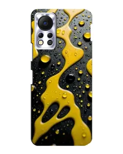 Чехол для Infinix Hot 11s с картинкой «Жидкое желтое золото»