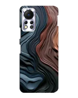 Чехол для Infinix Hot 11s с картинкой «Цветные волны каньона»