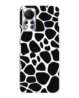 Чехол для Infinix Hot 11s с картинкой «Черно-белый жираф»