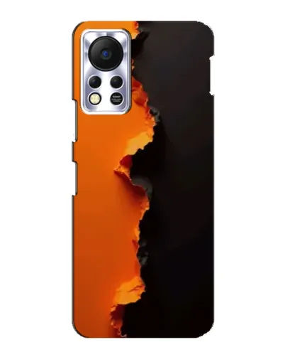 Чехол для Infinix Hot 11s с картинкой «Оранжевый разлом» Чехол для Infinix Hot 11s с картинкой «Оранжевый разлом»
