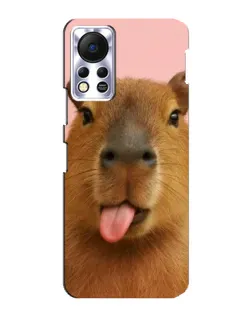Чехол для Infinix Hot 11s с картинкой «Капибара с языком» Чехол для Infinix Hot 11s с картинкой «Капибара с языком»