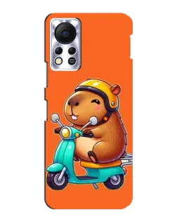 Чехол для Infinix Hot 11s с картинкой «Капибара на скутере» Чехол для Infinix Hot 11s с картинкой «Капибара на скутере»
