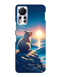 Чехол для Infinix Hot 11s с картинкой «Закат солнца с капибарой» Чехол для Infinix Hot 11s с картинкой «Закат солнца с капибарой»