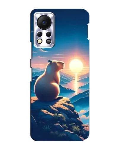 Чехол для Infinix Hot 11s с картинкой «Закат солнца с капибарой» Чехол для Infinix Hot 11s с картинкой «Закат солнца с капибарой»