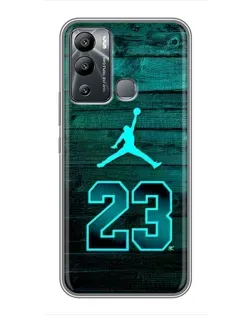 Чохол для Infinix Hot 12 Play з картинкою «Jordan Cyan 23»