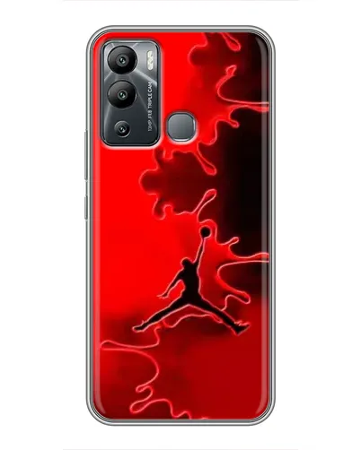 Чехол для Infinix Hot 12 Play с картинкой «Jordan Red Smoke»