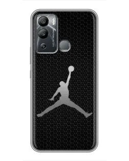 Чохол для Infinix Hot 12 Play з картинкою «Jordan Dark Carbon»