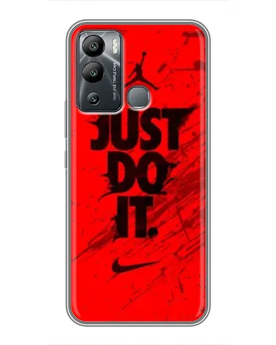 Чехол для Infinix Hot 12 Play с картинкой «Nike Just Do It»