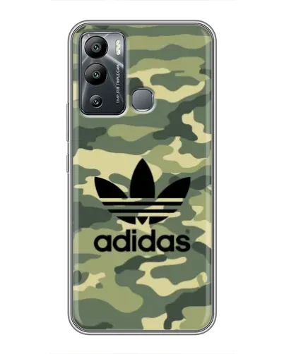 Чехол для Infinix Hot 12 Play с картинкой «Милитари стиль Adidas»