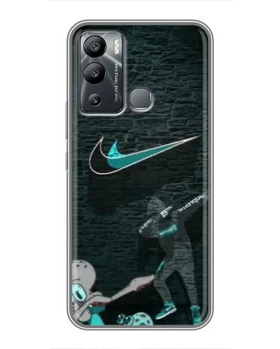 Чехол для Infinix Hot 12 Play с картинкой «Спортивный арт Nike» Чехол для Infinix Hot 12 Play с картинкой «Спортивный арт Nike»