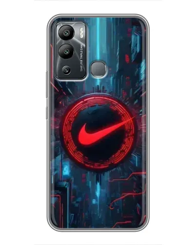 Чехол для Infinix Hot 12 Play с картинкой «Техногенный стиль Nike» Чехол для Infinix Hot 12 Play с картинкой «Техногенный стиль Nike»