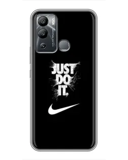 Чохол для Infinix Hot 12 Play з картинкою «Текстовий принт Nike»
