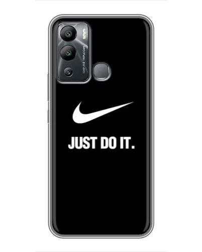 Чехол для Infinix Hot 12 Play с картинкой «Классический принт Nike» Чехол для Infinix Hot 12 Play с картинкой «Классический принт Nike»