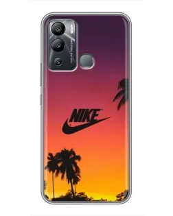 Чохол для Infinix Hot 12 Play з картинкою «Nike на заході сонця»