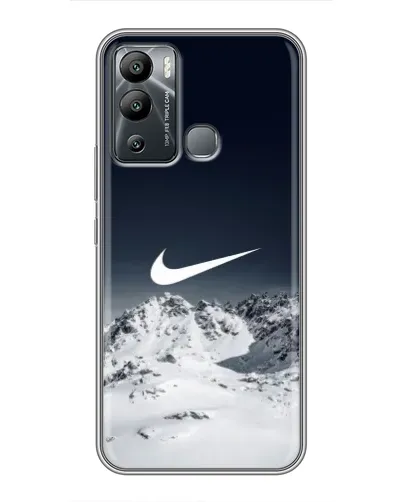 Чехол для Infinix Hot 12 Play с картинкой «Nike — зимние горы» Чехол для Infinix Hot 12 Play с картинкой «Nike — зимние горы»