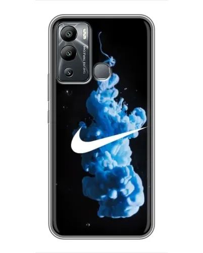 Чехол для Infinix Hot 12 Play с картинкой «Nike и синий дым» Чехол для Infinix Hot 12 Play с картинкой «Nike и синий дым»