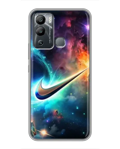 Чехол для Infinix Hot 12 Play с картинкой «Космический Nike Swoosh» Чехол для Infinix Hot 12 Play с картинкой «Космический Nike Swoosh»