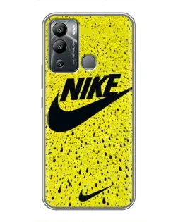 Чохол для Infinix Hot 12 Play з картинкою «Жовтий текстурний Nike»