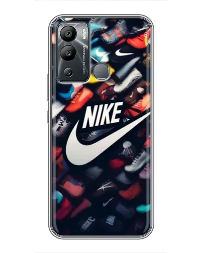 Чехол для Infinix Hot 12 Play с картинкой «Коллекция кроссовок Nike» Чехол для Infinix Hot 12 Play с картинкой «Коллекция кроссовок Nike»