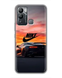 Чохол для Infinix Hot 12 Play з картинкою «Nike та суперкар»