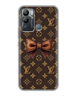 Чехол для Infinix Hot 12 Play с картинкой «LV с бантом»