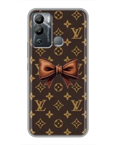 Чехол для Infinix Hot 12 Play с картинкой «LV с бантом»