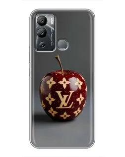 Чехол для Infinix Hot 12 Play с картинкой «Красное яблоко LV»