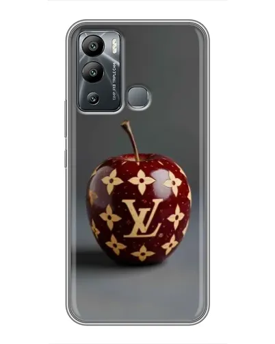 Чехол для Infinix Hot 12 Play с картинкой «Красное яблоко LV»