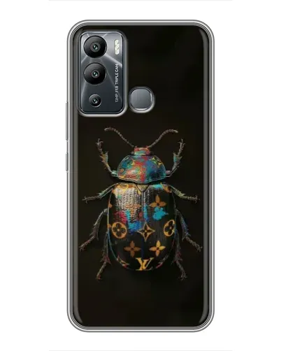 Чехол для Infinix Hot 12 Play с картинкой «LV — мраморный принт»