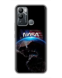 Чехол для Infinix Hot 12 Play с картинкой «Земля из космоса NASA»