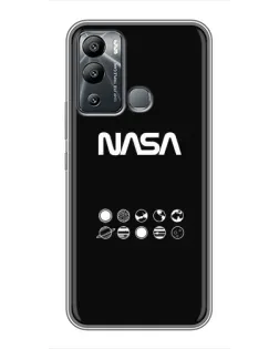 Чехол для Infinix Hot 12 Play с картинкой «NASA — технический принт»