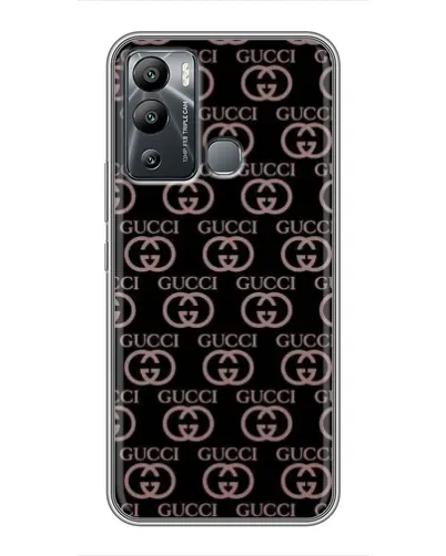 Чехол для Infinix Hot 12 Play с картинкой «Классическая монограмма Gucci» Чехол для Infinix Hot 12 Play с картинкой «Классическая монограмма Gucci»