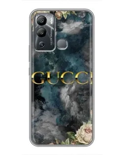 Чохол для Infinix Hot 12 Play з картинкою «Абстрактні квіти Gucci» Чохол для Infinix Hot 12 Play з картинкою «Абстрактні квіти Gucci»
