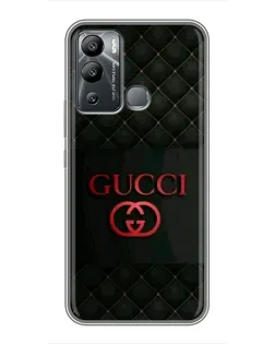 Чохол для Infinix Hot 12 Play з картинкою «Gucci — стьобаний чорний» Чохол для Infinix Hot 12 Play з картинкою «Gucci — стьобаний чорний»